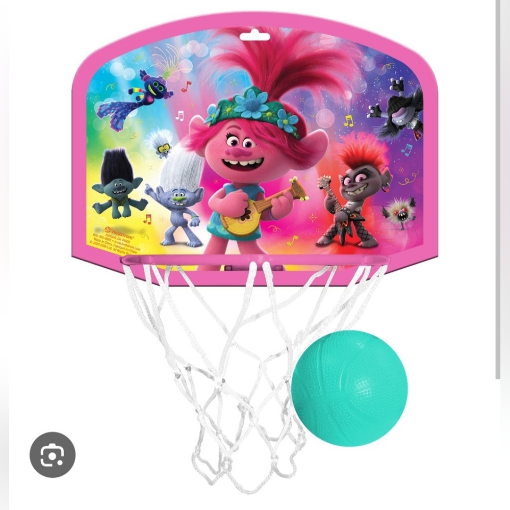 Trolls Basketball Hoop Set - Pink and Teal
